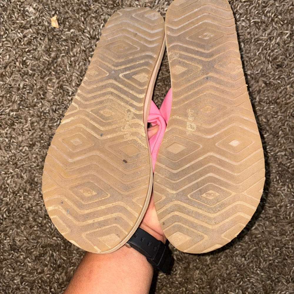 TOMS Women's Pink Knotted Sandals - Picture 3 of 3